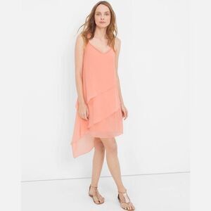 White House Black Market Asymmetrical Popover Dress